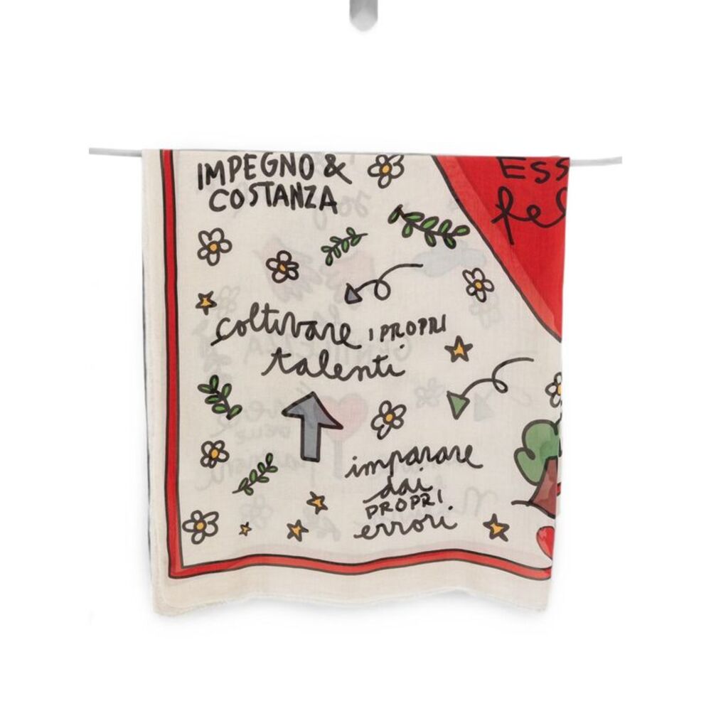 Faliero Sarti Women To Be Happy Printed Stole